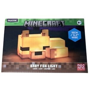 Minecraft Fox Mood Night Table Light Kids Boys Collectible LED Lamp Gaming Decor